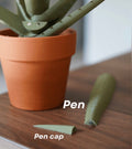 3D Printed Aloe Vera Pen Plant | Each Stem Is A Pen House Plant For People Who Can't Keep House Plants Alive Decor Pen Holder ForgeCore