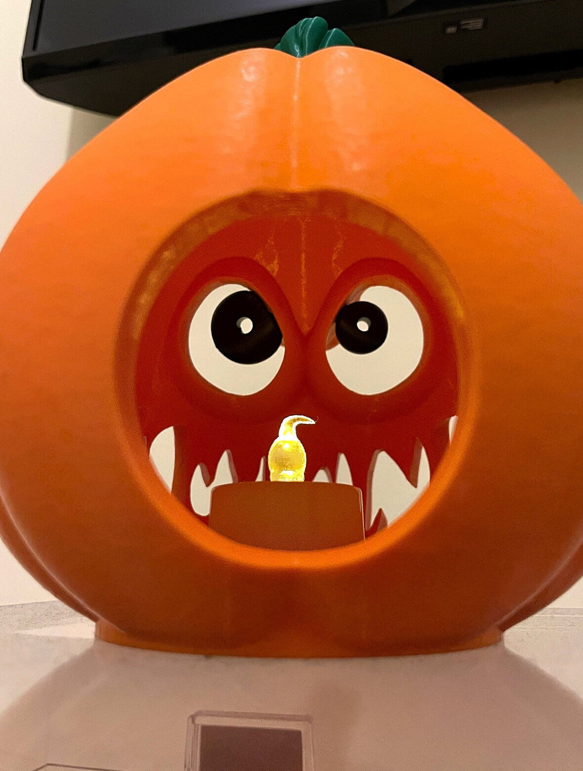 Spooky 3D Printed Jack-O'-Lantern | Halloween Pumpkin Decoration