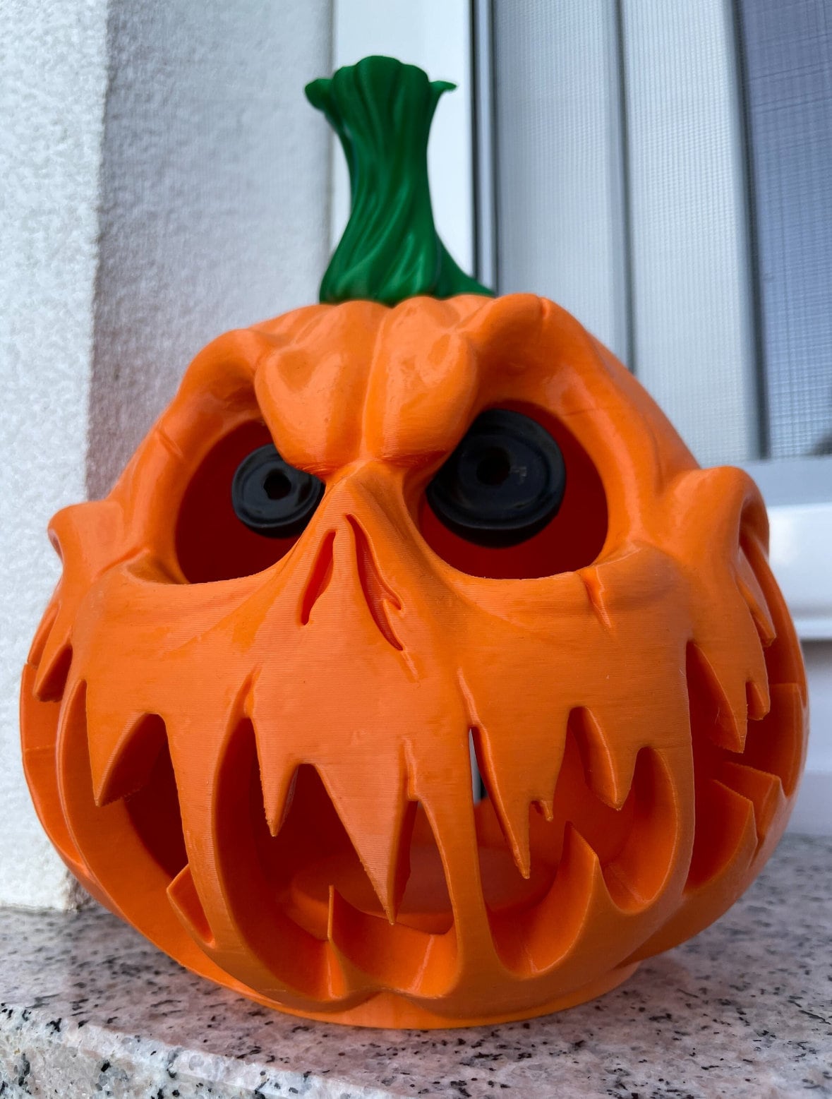 Spooky 3D Printed Jack-O'-Lantern | Halloween Pumpkin Decoration