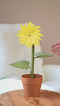 Sunflower Lamp 3D Printed House Plant | Light House Plant Nursery Reading End Table and Nightstand Nightlight End Plant Decor ForgeCore